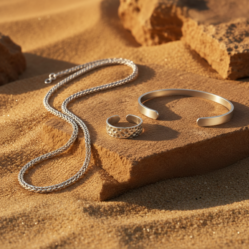Solen Set – Chain, Cuff & Terra Ring